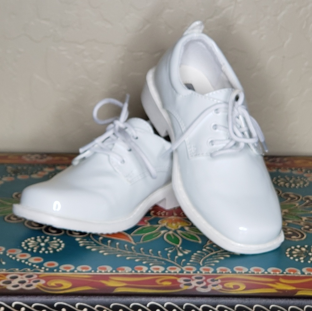 Tip Top White Patent Dress Oxford Leather Shoes